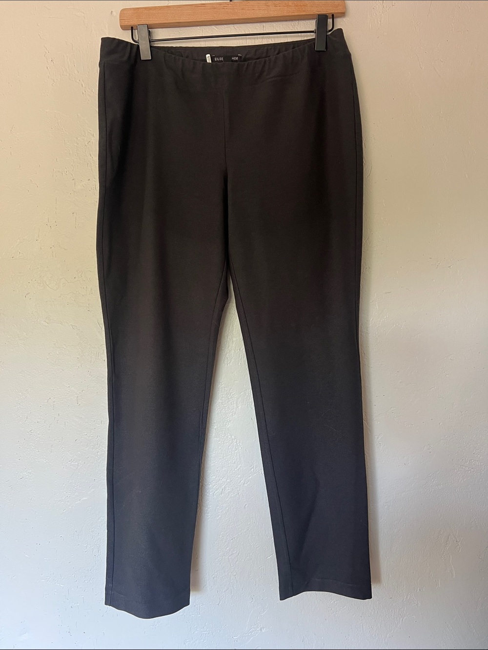 Eileen Fisher pants with Dark Gray Fabric and elastic waist